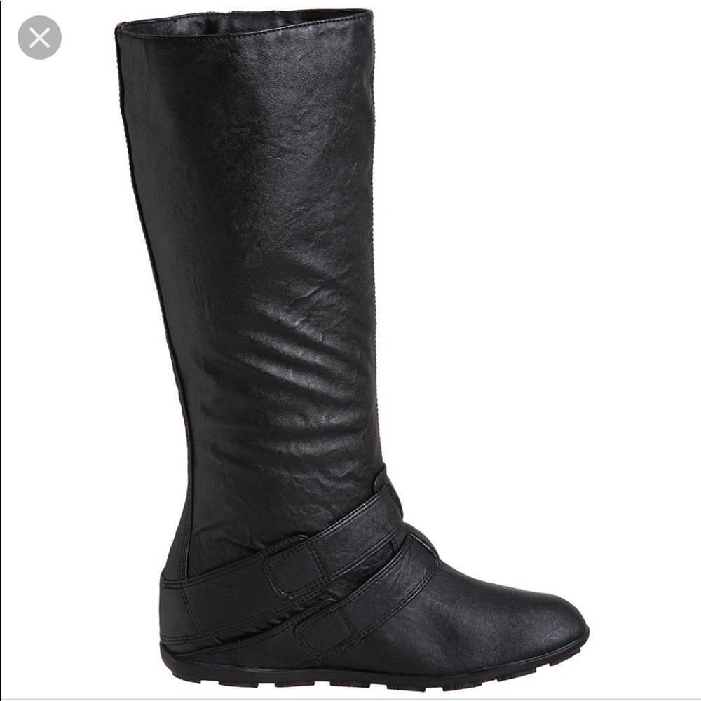 Rocket Dog Trip Out Hidden Wedge Black Boots